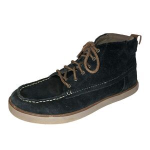 Eddie Bauer Womens 8.5 Laurel Chukka Suede Boots Black Brown Sneakers Shoes 39